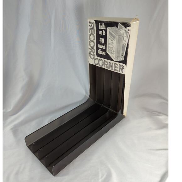 Vintage Gustavsberg Style LP Record Holder Gray Smoked Plastic Holds 40 Albums - Picture 4 of 7